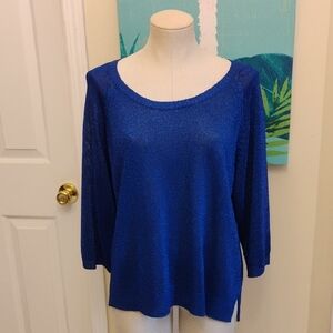 Elegant Royal Blue Women's Sweater